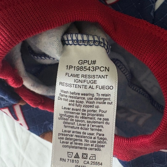 NWT New York Giants Full-Zip Onsie Sleeper - Picture 7 of 7
